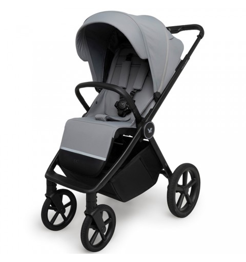 Muuvo Go - kompaktowy, całoroczny wózek spacerowy do 22 kg | Steel